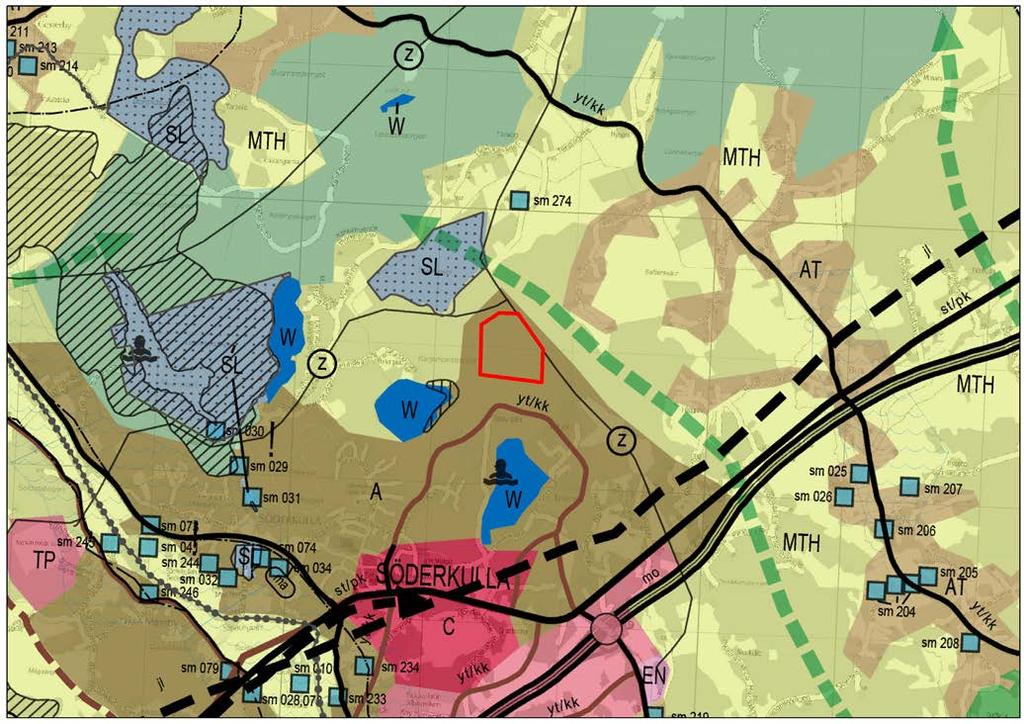 Figur 26. Utdrag ur Sibbo generalplan 2025 (kf 15.12.