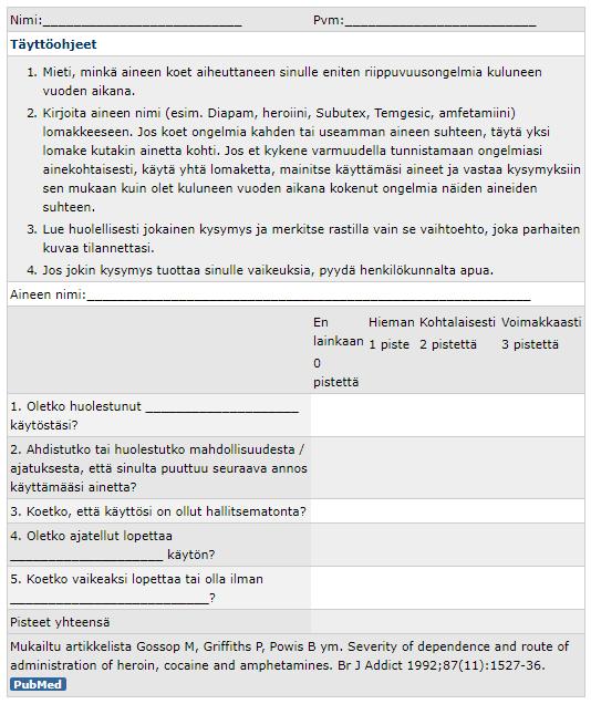 SDS- ARVIOINTIASTEIKKO LIITE 2