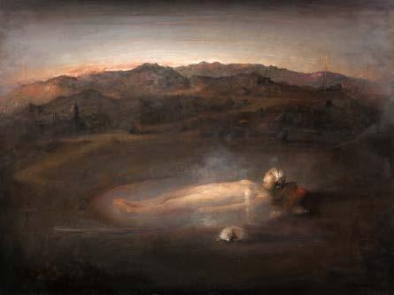 Odd Nerdrum: Icelandic Bath, 2012, öljy kankaalle. Odd Nerdrum.