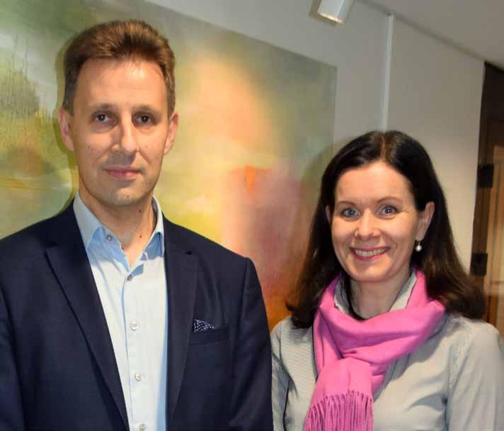 Elinkeinojohtaja Marko Järvenpään ja kunnanjohtaja Outi Mäkelän mukaan Nurmijärvellä on loistavat edellytykset yrittämiselle.