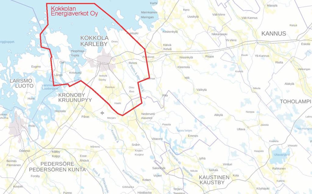 4 2.2 Kokkolan Energiaverkot Kokkolan Energiaverkot (KEV) on Kokkolan Energia Oy:n yksinään omistama sähköverkkoyhtiö, joka vastaa sähkönjakelusta ja mittauksesta Kokkolan alueella.