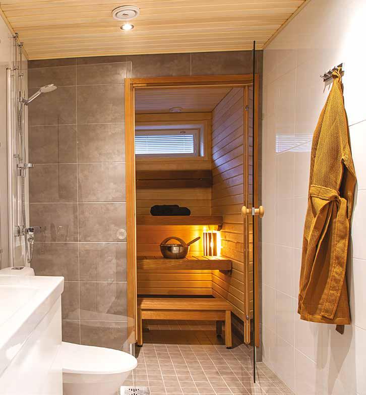 Kylpyhuone Kylpyhuoneen klassinen sisustus ja harmoninen tunnelma rauhoittavat kiireistä arkea ja tekevät elämästä hieman parempaa.