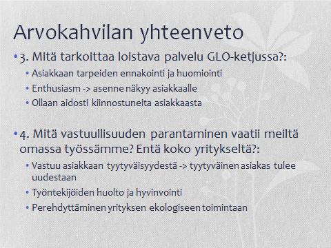 . esim illanviettopaikat, kohteet, tapahtumat Huolehditaan työkavereista.