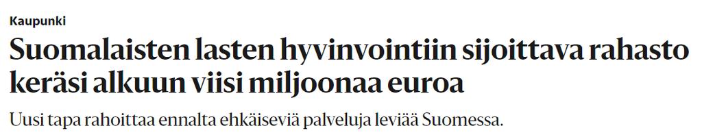 lapsiperheiden tukemiseksi 12.05.