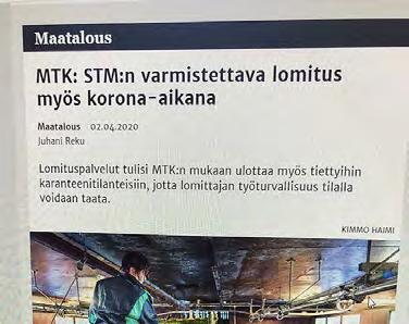 Business Finlandin, ely-keskusten ja kuntien yrityspalveluiden kautta jaettiin tukea kriisistä kärsiville yrityksille. Myös ravintolat saivat oman tukipaketin.