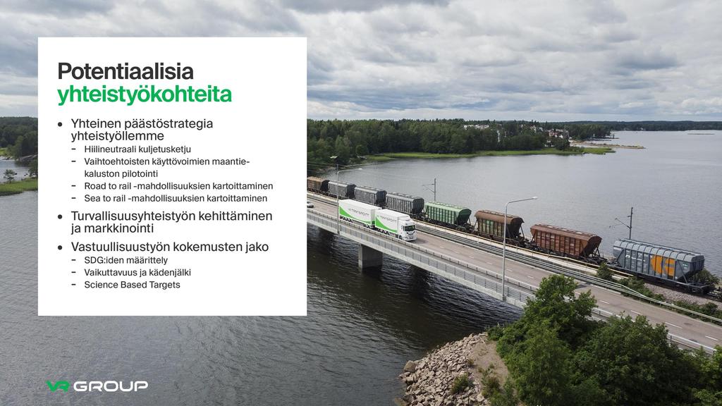 Raideliikenteen kasvaessa liikenteen energiatehokkuus paranee ja kokonaispäästöt vähenevät Kasvavat matkustajamäärät ja tavaraliikenteen tonnimäärät johtavat paitsi liikkumisen päästöjen