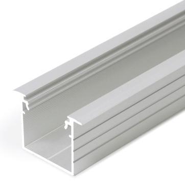 Start Flex RGB & RGB+W alumiiniprofiilit ja tarvikkeet Koodi Snro Kuvaus 30x20 UPPOPROFIILISARJA - ja IP67-NAUHOILLE LEVEYS 23/30 mm, KORKEUS 20,4 mm 0022587 4278015 Alumiiniprofiili uppo