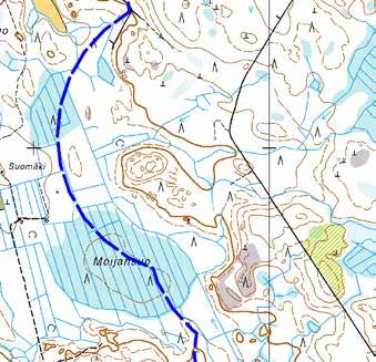 Turbiinipaikka 6 Kasvillisuuskuvaus: Varttunut koivutaimikko, jossa on 8 10 metriä pitkää puustoa.