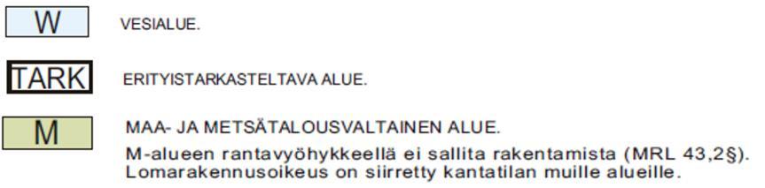 Suunnittelualueen likimääräinen sijainti on osoitettu sinisellä soikiolla. Pyhäjoen kirkonkylän alue on osoitettu maakuntakaavoissa taajamatoimintojen alueeksi (A).