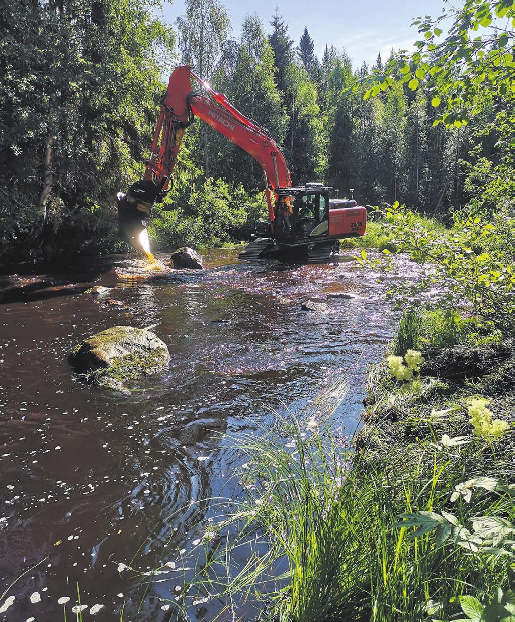 Kutu- ja poikastuotantoalueiden lisäksi vaelluskalojen lisääntymisolosuhteita on edesautettu muun muassa kunnostamalla kalatietä. Toimenpiteitä toteuttaa Osuuskunta Team Kala.