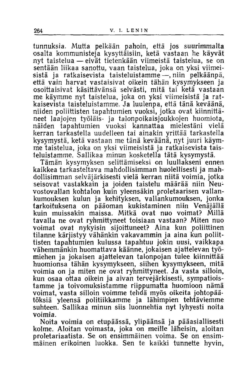 264 V. I. LENIN tunnuksia.