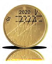 Yliopistot ja yhteiskunta Turun yliopisto 100 vuotta Vuoden 2020 ensimmäinen juhlaraha ja 2 euron erikoisraha kunnioittavat