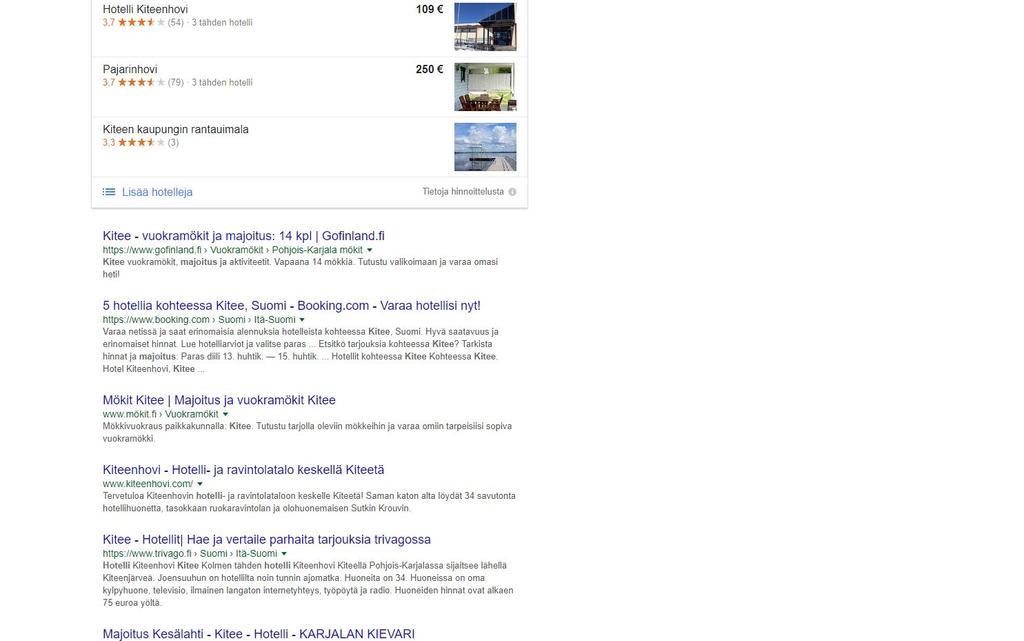 Epätoivoiset etsijät voivat päätyä näinkin pitkälle 91,5 % Google-liikenteestä menee 1. sivulta löytyville sivustoille https://searchenginewatch.