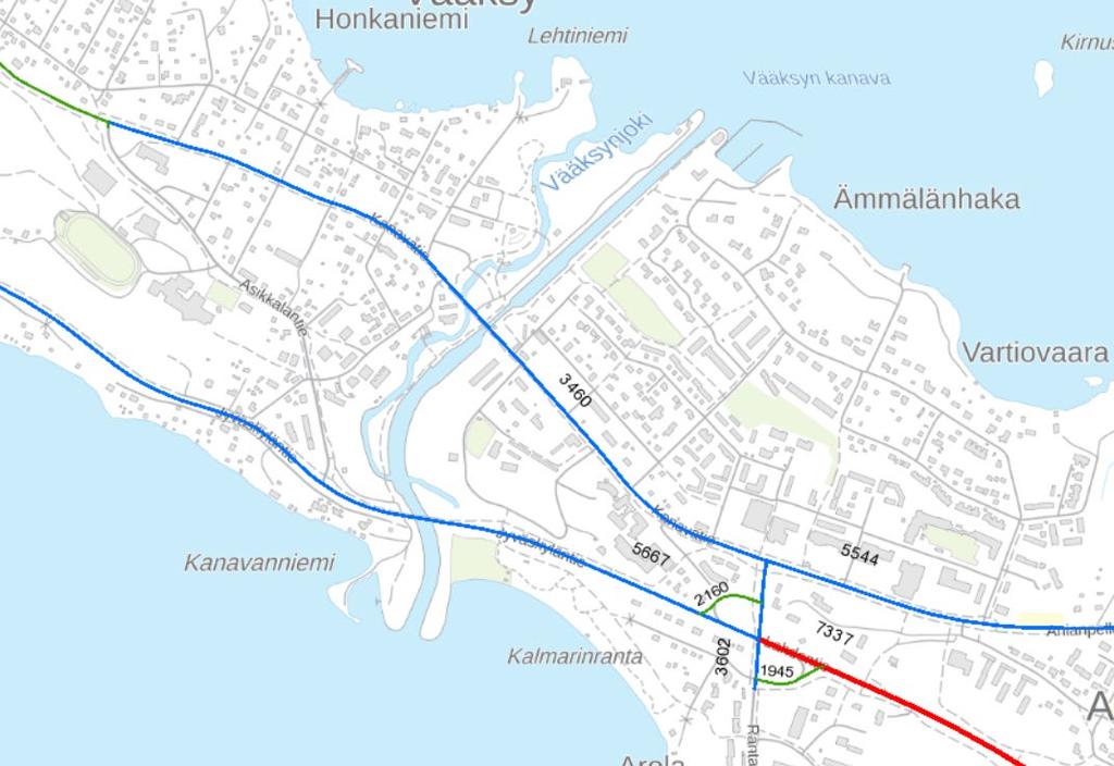 5 Palvelut, liikenne sekä tekninen huolto Suunnittelualueen varrelle sijoittuu Vääksyn taajaman palvelut.