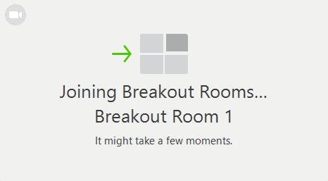 9(21) Windows - Zoom-kokouksen Breakout-huone Breakout-huone eli pienryhmä toiminnolla päähuoneessa olevat osallistujat jaetaan erillisiin huoneisiin päähuoneen sisällä.