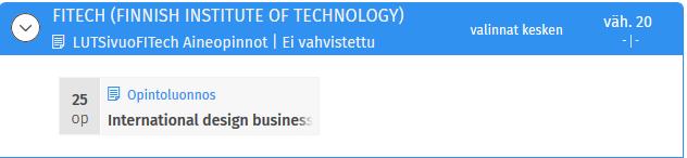 Kirjoita avautuvaan ponnahdusikkunaan opinnon nimi, suunniteltu laajuus, suunniteltu suorituspaikka sekä tavoiteltavan osaamisen kuvaus niihin varattuihin kenttiin. Lopuksi klikkaa Lisää.