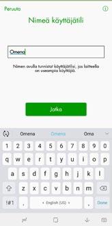 Kun valitset PIN-koodia, ota huomioon, että sen pitäisi olla helppo muistaa, mutta vaikea arvata.