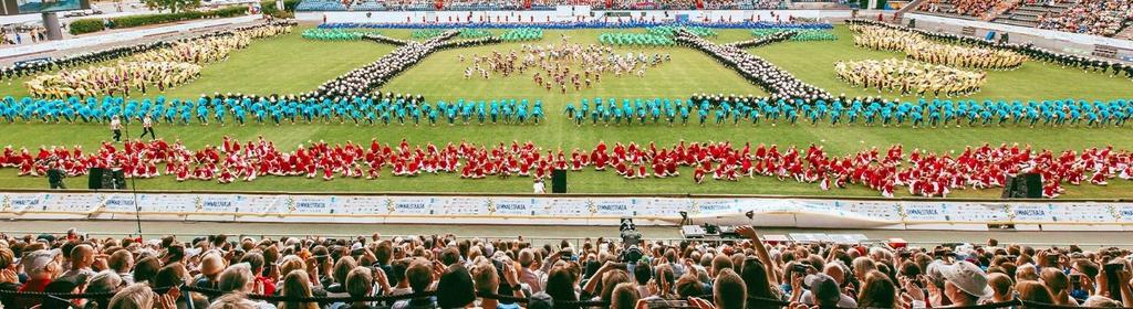 Tätä on Gymnaestrada Mikä on Gymnaestrada? Gymnaestrada on iloisia kohtaamisia, perhosia vatsanpohjassa, uusia ystäviä ja läpi elämän kantavia muistoja.