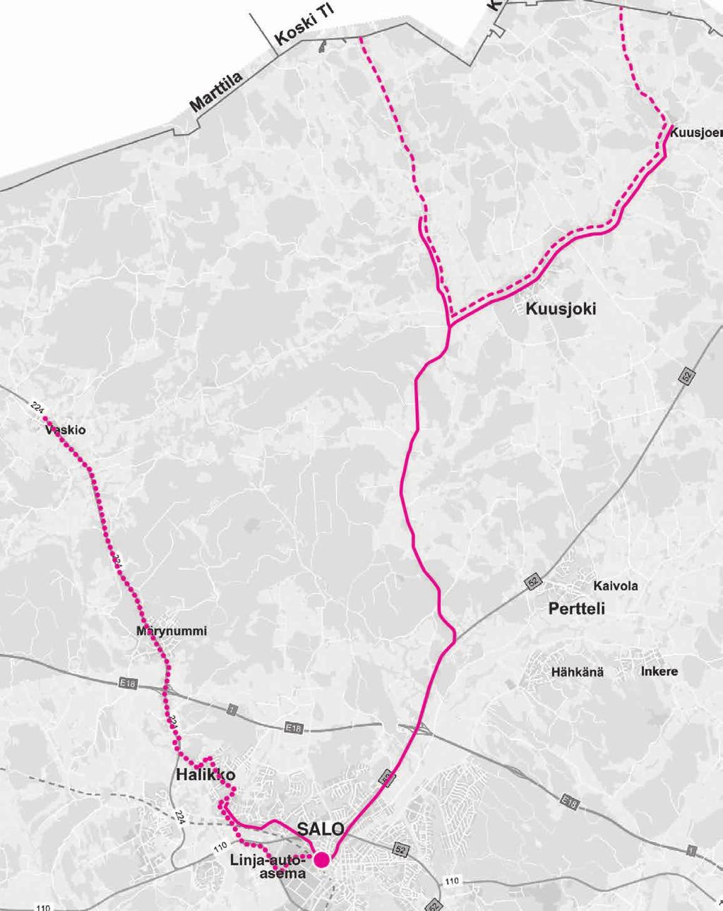 Kuusjoenperä 407 220 404 Paikku aikataulu 1.