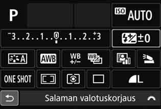 98) Valkotasapainon haarukointi Toimintojen asetusnäyttö 48 * Tähdellä merkittyjä toimintoja ei voi määrittää pikavalintanäytössä. <0> Valitse toiminto ja paina <0>-painiketta.