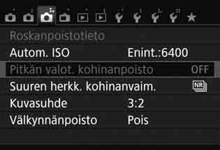 3 Valikkotoiminnot Vaiheessa 2 voit valita valikon välilehden myös kääntämällä <6>-valitsinta. Vaiheissa 2 5 voit käyttää myös LCD-näytön kosketusnäyttöä (s. 52).