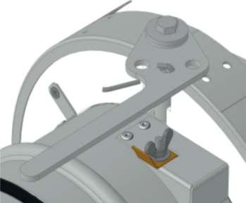 Design with mechanical control can be complemented with a limit switch signaling the damper s blade position "CLOSED".