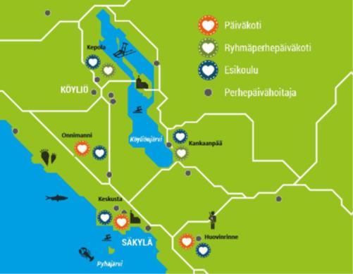 2.8 Meillä tehdään näin Varhaiskasvatusta järjestetään Huovinrinteen, Keskustan ja Onnimannin päiväkodeissa, Kankaanpään ja Kepolan ryhmäperhepäiväkodeissa ja perhepäivähoidossa.