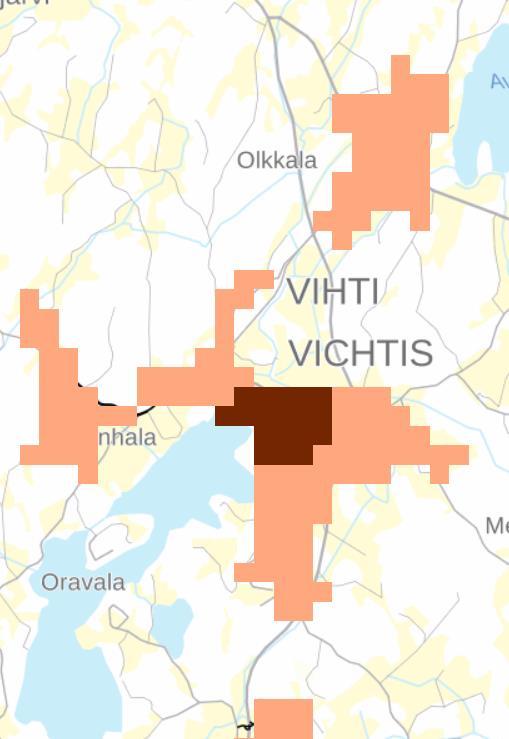 välillä, sekä Nummelan ja Vanjärven, Oinasjoen, Huhmarnummen, Myllylammen, Tervalammen, Hiidenrannan, Niemenkylän ja Lankilan välillä. Vuorot ovat pääasiassa kunnan hankkimaa ostoliikennettä.