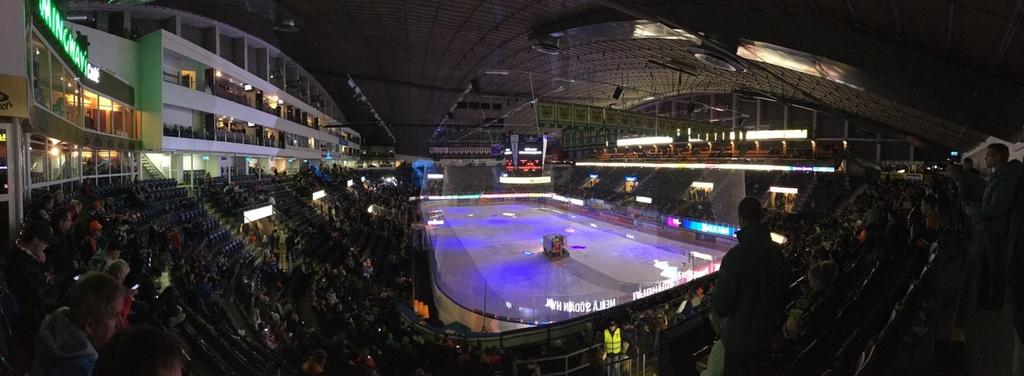 25 at the end of the rink and see for example their preferred team attack closer up. As can be seen in Figure 9, it is difficult to see the events clearly on the other side of the rink. Figure 9. Hakametsä ice hockey arena (Photo by Roopeank, CC BY-SA 4.