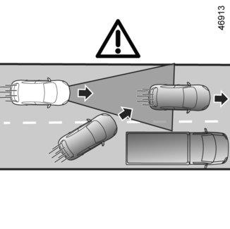 Mukautuvaa Stop and Go -vakionopeussäädintä saa käyttää vain moottoritiellä tai monikaistaisella tiellä (kaistat on erotettu toisistaan esteellä).