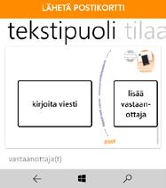 Kuva 5. Tekstin kirjoittaminen mobiilisovellukseen. Kuva 6.