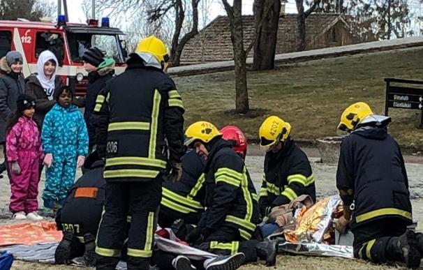 olivat Punkalaitumen vastaanottokeskuksella lähialueen palokuntalaiset suurimittaisessa poistumis- ja pelastusharjoituksessa. Harjoitusta johti koulutuspäällikkö Saku Rouvali.