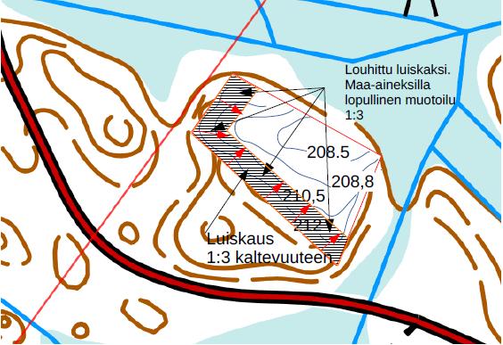 LOPPUTILANNE KARTTA KORKEUSKÄYRÄT KAIVANNAISJÄTTEEN JÄTEHUOLTOSUUNNITELMA 1. Kunta: SALLA Tila: RUUSULA 732-404-10-18 Hakija: OULANGAN MURSKE AY Osoite: SALLANTIE 31 93900 KUUSAMO 2.