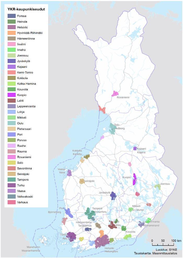 maaseutualueet Maaseudun paikalliskeskukset on