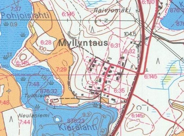 Tärttämäentietä ei ollut vielä vuonna 1997, vaan yhteys Tärttämäkeen oli toteutettu pohjoisemmasta.