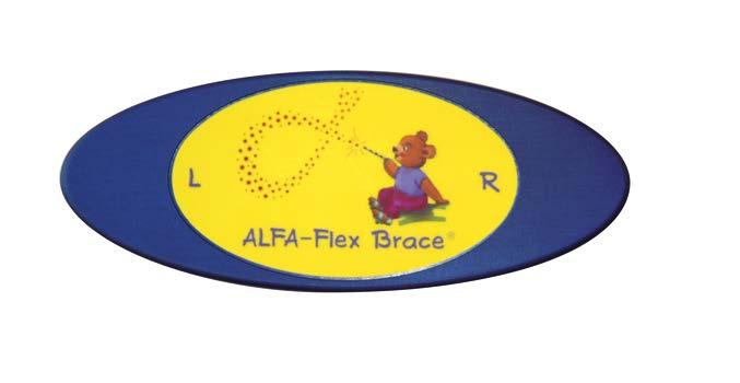 1.3 Tarvikkeet 1.3.1 Ovaalinmuotoinen ALFA-Flex XL, jatko-osa Erityisesti isompien lasten kohdalla ALFA-Flex Brace -tankokenkiä voidaan laajentaa soikean