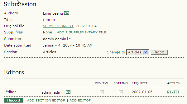 Unassigned ilmoittaa lehdelle lähetettyjen artikkelien määrän, joita ei vielä ole käsitelty.