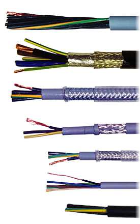 Kaapelit 1. Ohjauskaapelit 1. Ohjauskaapeli PVC, numero ja värikoodatuin johtimin, myös EMC suojattuna 2. Ohjauskaapeli PVC, UV suojattu BLACK, myös EMC suojattuna 3.