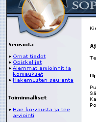 3 (5) Arviointien syöttäminen ja koulutuskorvausten haku Valinnalla Hae korvausta ja tee arviointi saadaan näytölle Koulutuskorvaushaku ja arviointi sivu.