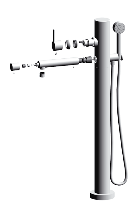 VARAOSAT Il Bagno Alessi One by Oras amme- ja suihkuhana 8550, 06/00 Vipu, täydellinen 85957V Kuppi, piiloasennus 85955V
