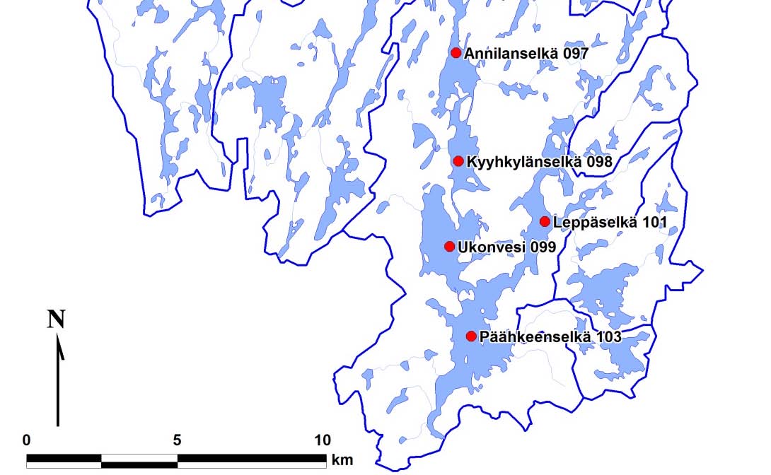 Launialanselkä 092 6842280-3517420 Mikkelin satama 094 6842350-3515320 Lamposaarenselkä 093 6840950-3516080 Annilanselkä Annilanselkä 097