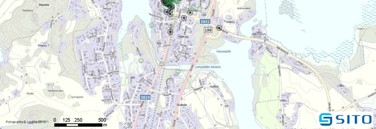 Viihtyisiksi mainitut paikat liittyvät vapaa ajan tekemiseen kuten uimahalli, uimaranta tai kirjasto sekä keskusta alueella tai sen läheisyydessä sijaitsevat puistoalueet.