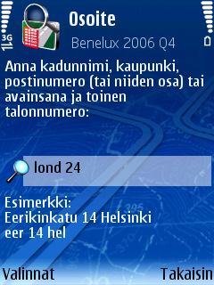 Haku - Osoite Hae sijainteja kadunnimen,