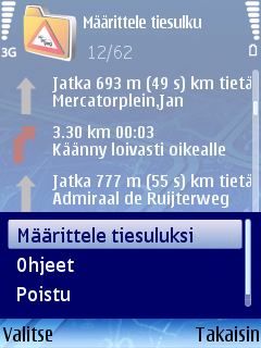 Tiesulun määritteleminen Valitse Valinnat > Määrittele