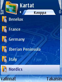 Karttojen etsiminen Avaa Kauppa-luettelo.