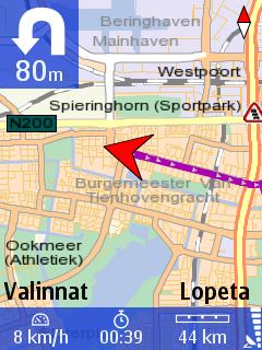 Lähennettäessä tai loitonnettaessa kartan asteikko muuttuu vastaavasti.
