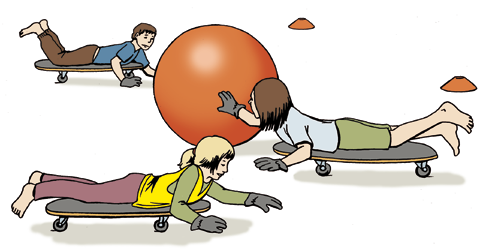 Kolmen hengen peli Muodostetaan kolmen hengen ryhmiä. Ryhmällä on yksi pallo. Kaksi ryhmäläisistä yrittää syöttää pallon toisilleen siten, ettei keskellä oleva pelaaja saa palloa itselleen.