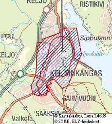 6 Keljonkankaan pohjavesialueen suojelusuunnitelma 1 Yleistä Keljonkankaan pohjavesialueesta ja sen hydrogeologiasta Keljonkankaan I-luokan pohjavesialue (0917901) sijaitsee noin viisi kilometriä