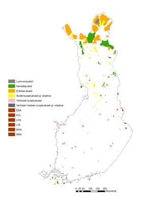 metsiköt Aineisto ja menetelmä Metsikkötasolla vaihtoehdot: vuoden 2006 metsänkäsittelysuositukset ohjaus: metsäaluetason tavoite ja rajoitteet 2 5 1 3 4