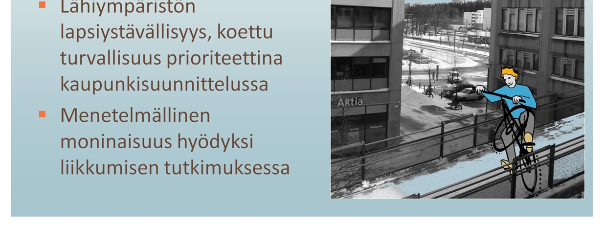 Aineistosta on kuitenkin mahdollista hahmottaa liikkumisen maantieteellinen ulottuvuus sekä eroja sukupuolten ja asuinalueiden välillä.